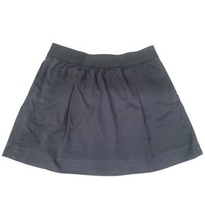 J Crew Womens Skirt Size 10 Navy Blue Cotton‎ Blend Elastic Waist Mini